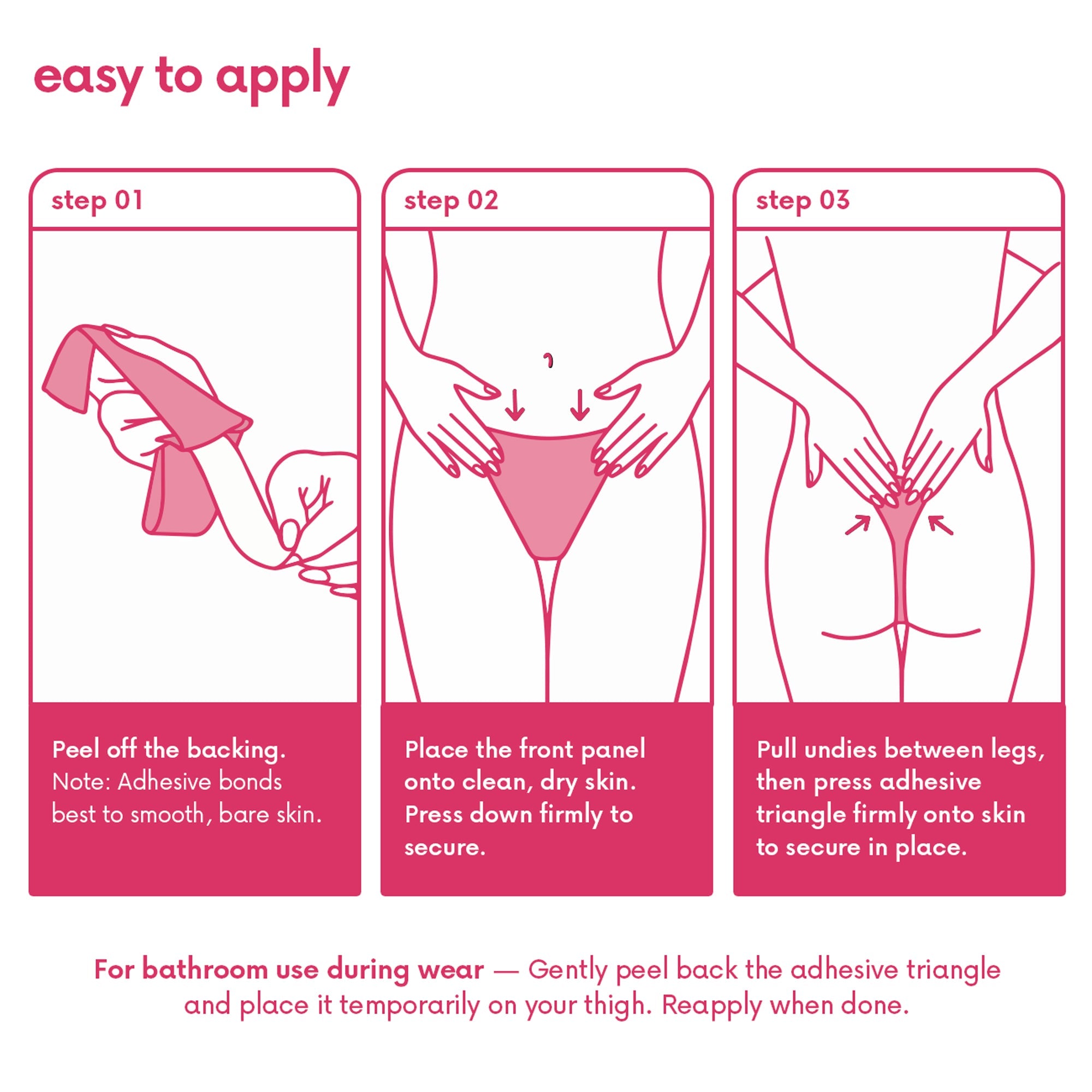 CAKES Invisible™ undies 3-Pack