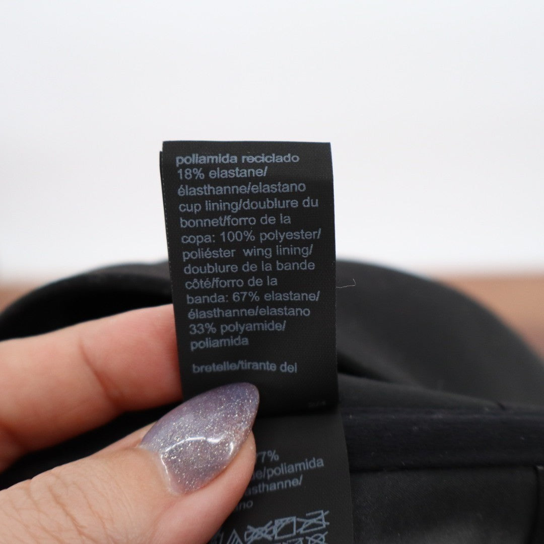 Calvin Klein Perfectly Fit Strapless Bandeau Bra Womens Large Black Wireless