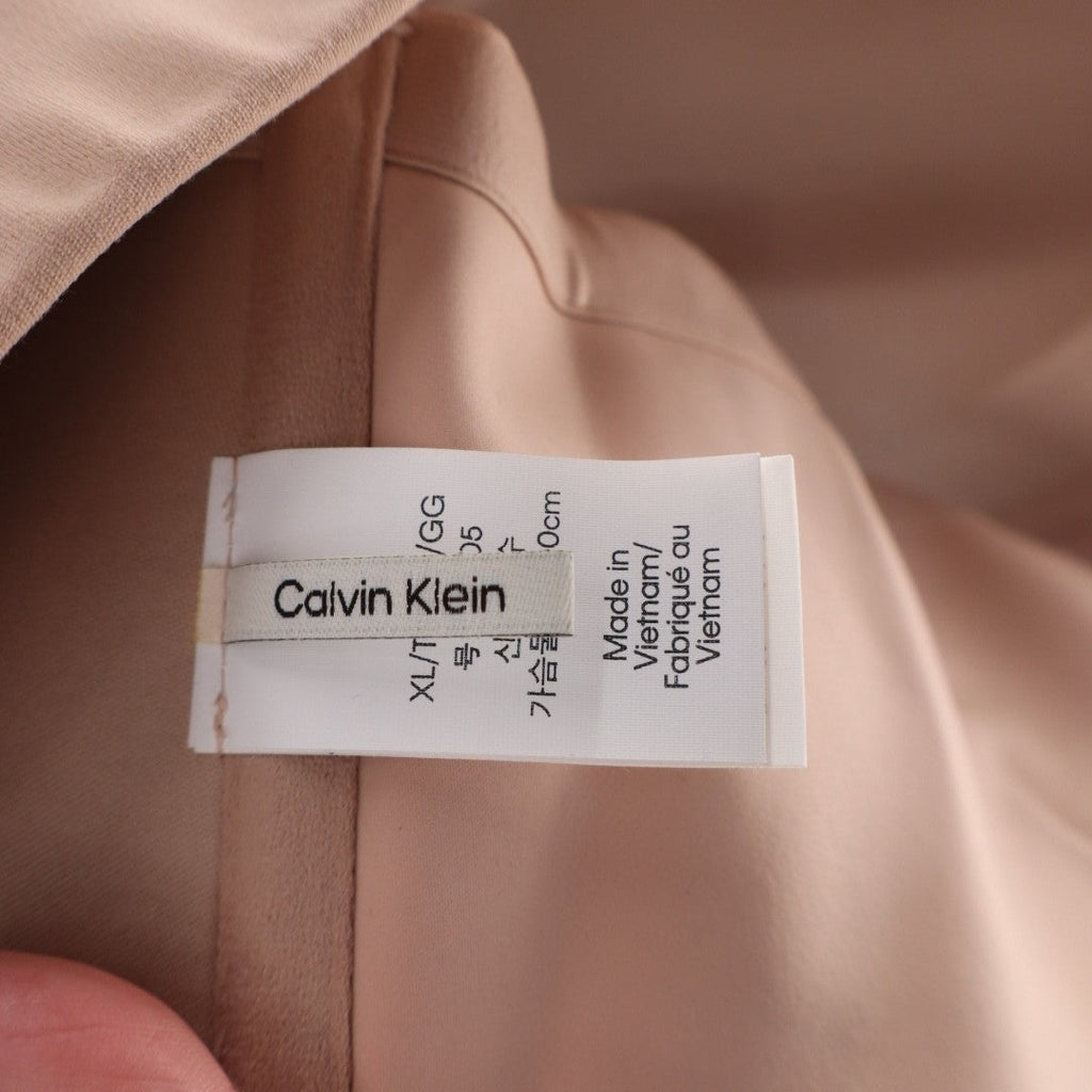 Calvin Klein Adapt Bandeau Bra Womens XL Cedar Strapless Wireless Full Coverage