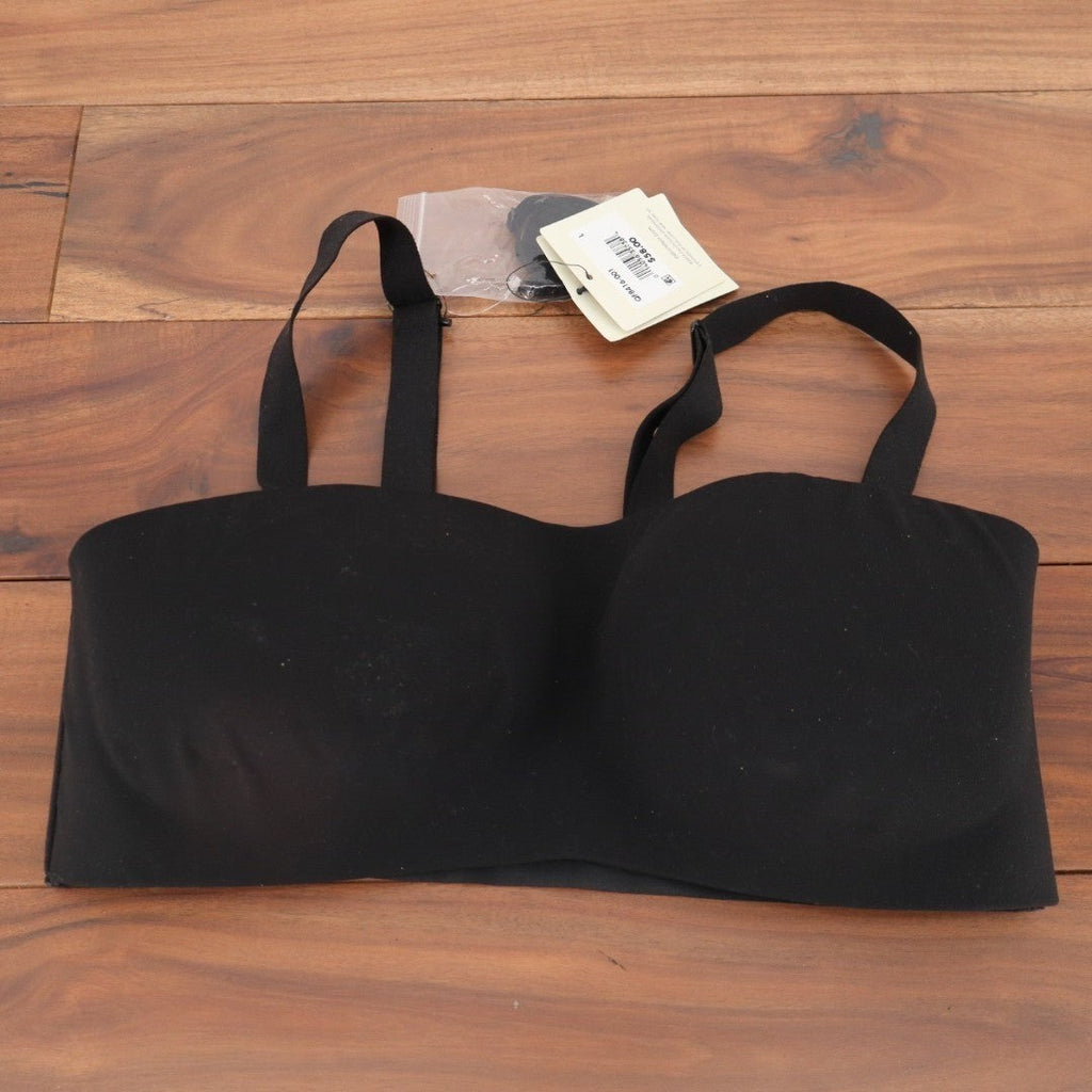 Calvin Klein Perfectly Fit Strapless Bandeau Bra Womens Large Black Wireless