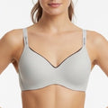 Calvin Klein Light Grey Wireless T-Shirt Bra Logo Straps QP2931S Small