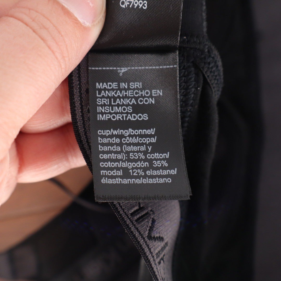 Calvin Klein Modern Cotton Bralette Black Logo Straps QF7993 XS