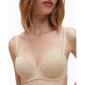 Calvin Klein Capsule Push Up Bra Womens 32B Nude Nylon Stretch Strapless Padded