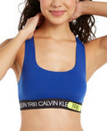 Calvin Klein Unlined Bralette Basic Dark Blue XS