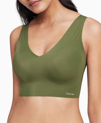 Calvin Klein V-Neck Bralette bra.QF4708_ Bleached Denim