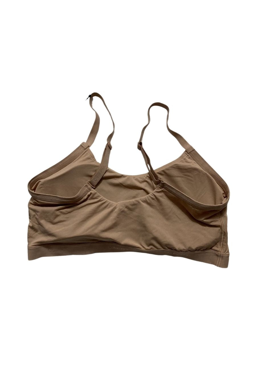 CALVIN KLEIN Form to Body Lightly Lined Scoop Neck Bralette Bra CEDAR XL