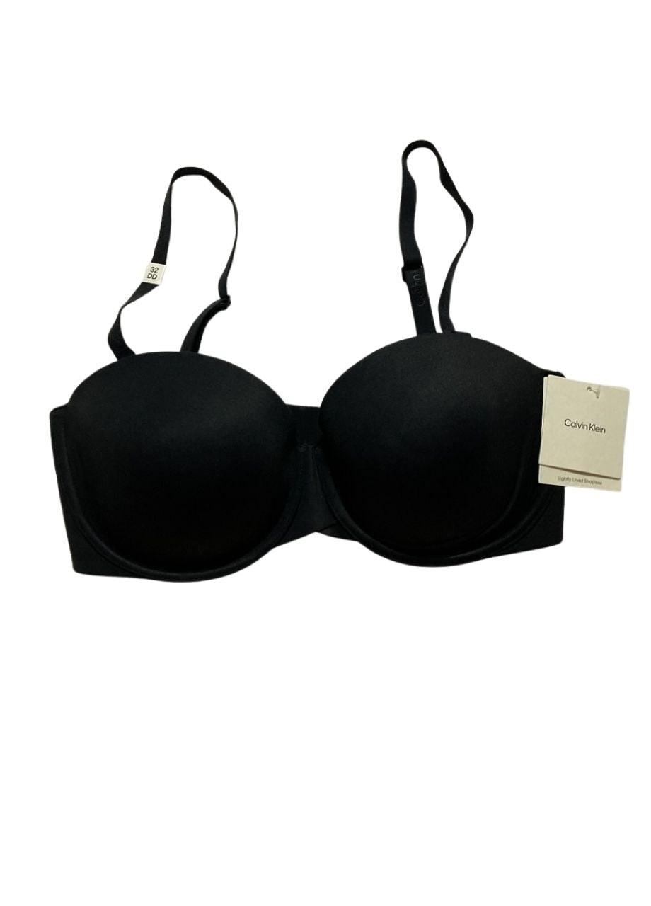 CALVIN KLEIN Perfectly Fit Lightly Lined Strapless Bra BLACK 32DD