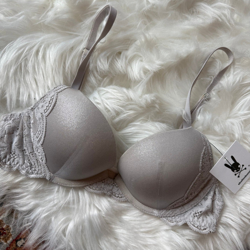 Victoria's Secret Grey Sparkle Bra - Size 32B