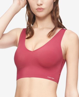 Calvin Klein V-Neck Bralette bra.QF4708_ Bleached Denim