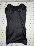 Victorias Secret Black Dress Shapewear Underwire Bra top Slimming VTG 36A