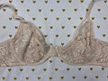 Victorias Secret Lace Unlined INCREIBLE Bra Demi Balconette Beige 36D