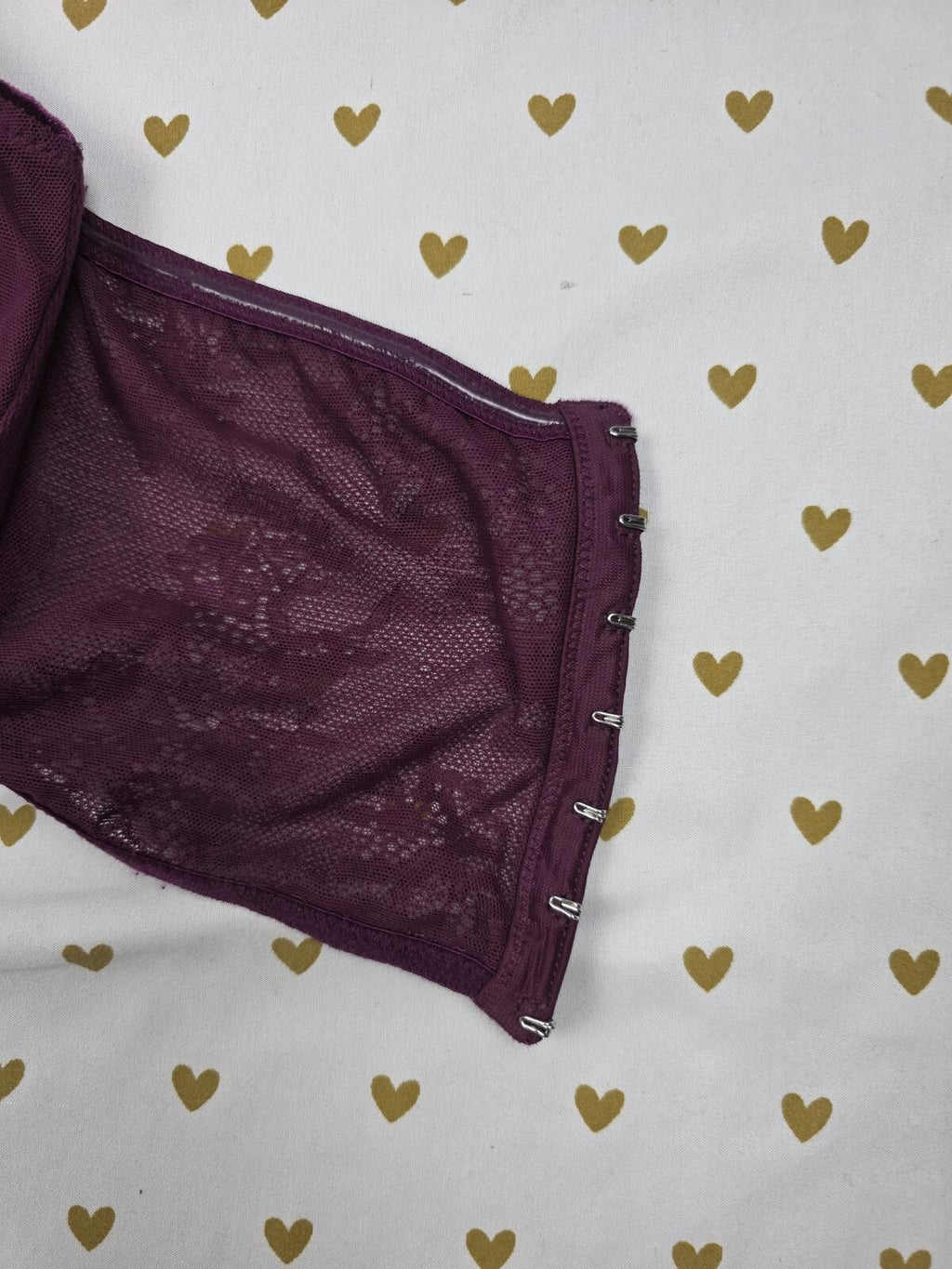 Victorias Secret Velvet Strapless Push Up bralette Purple Dream Angels SMALL