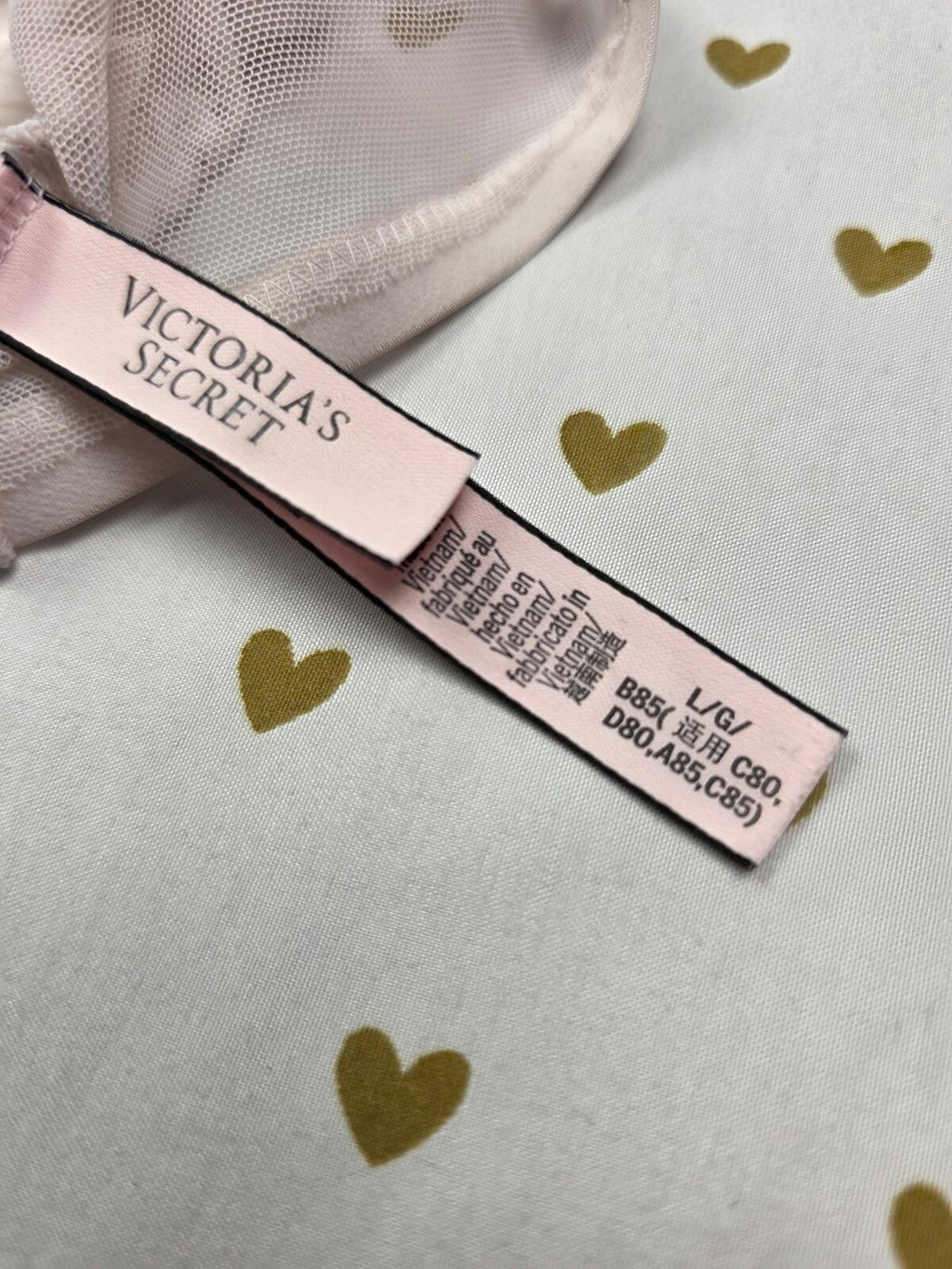 Victorias Secret White Lace High Line Large Bralette Bra Top Tank