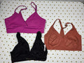 Victorias Secret Pink LOT OF 3 MEDIUM lounge comfy Bralettes Bra Tops Tanks