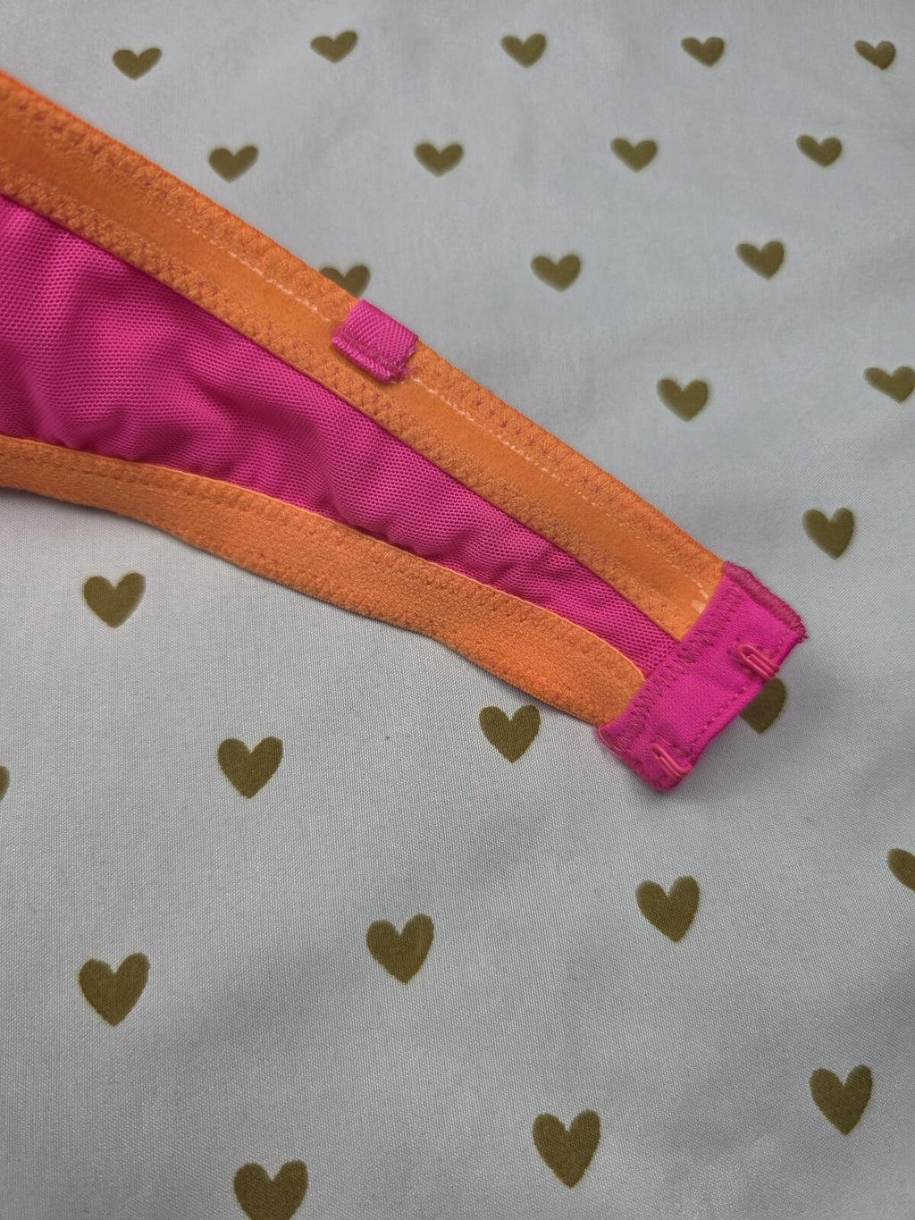 Victorias Secret NEON Strapless Pink Push Up Bra 36D