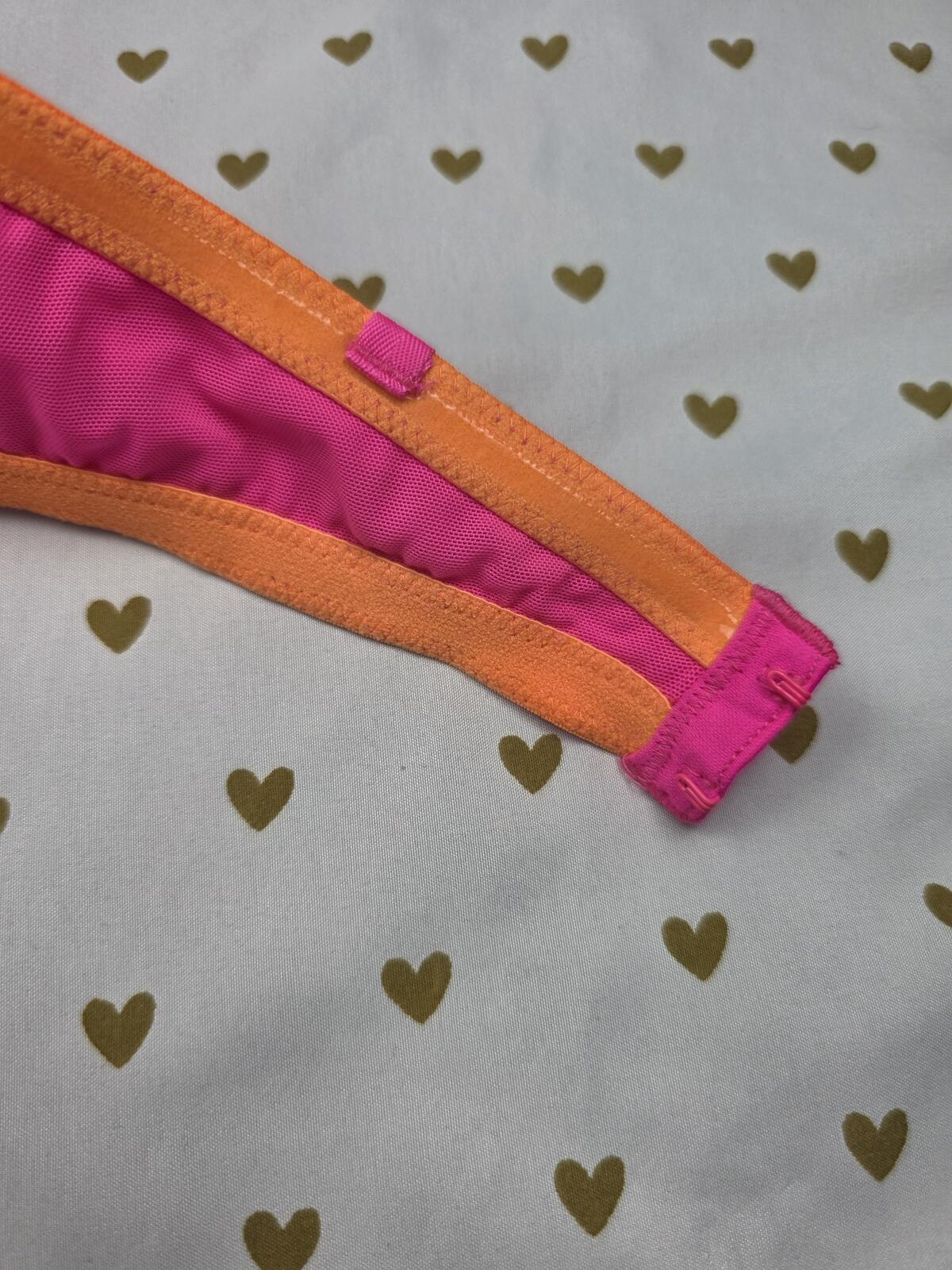 Victorias Secret NEON Strapless Pink Push Up Bra 36D