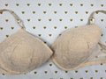 Victorias Secret Beige Lace Lined Demi Balconette Bra 40D