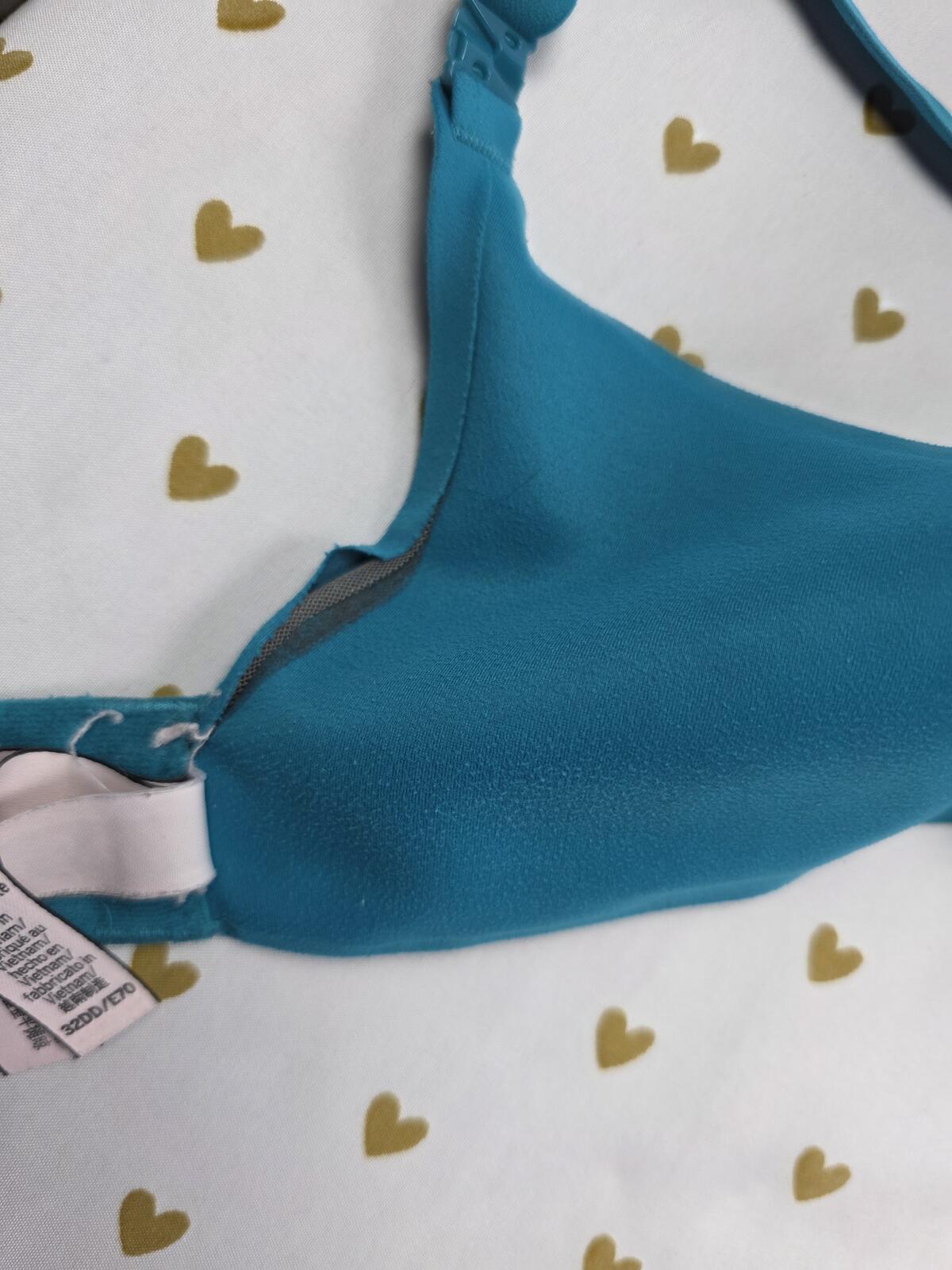 Victorias Secret Perfect Shape Blue Bra Soft Stretchy 32DD