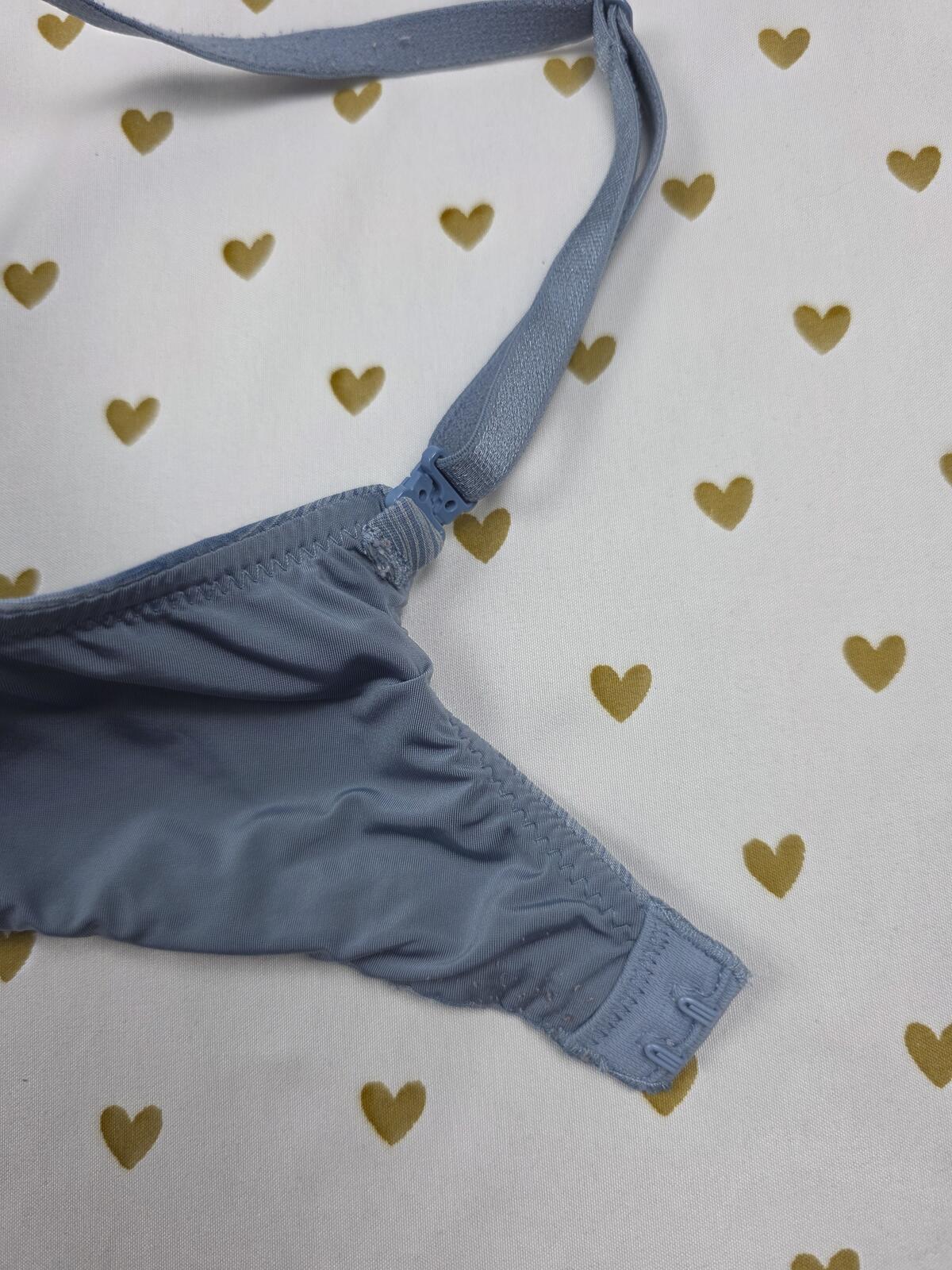 Victorias Secret Blue Uplift Semi Demi Balconette Bra 32D