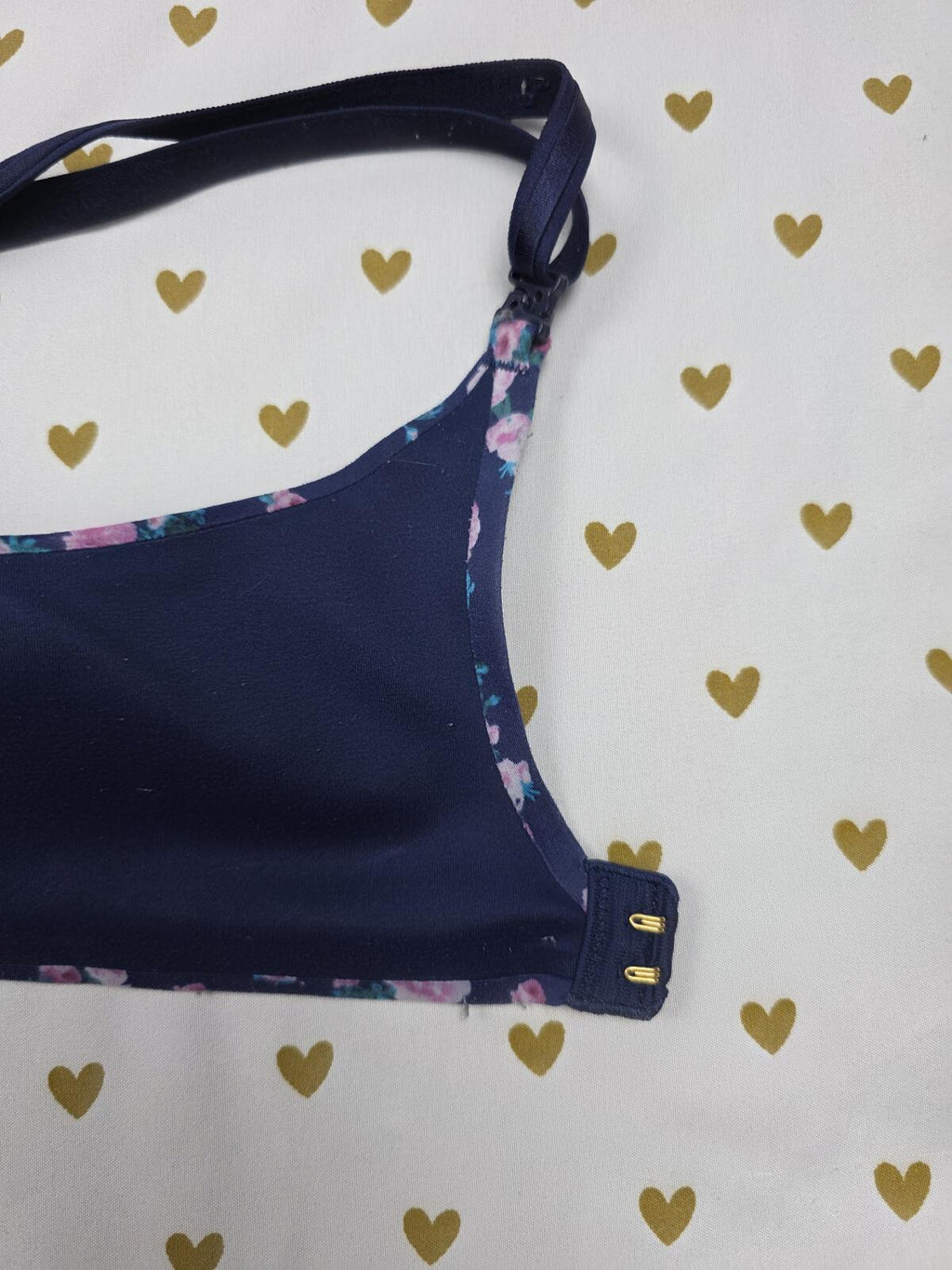Victorias Secret Floral 32C Lined Semi Demi Balconette bra