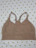 Victorias Secret Pink Brown Active Textured Bralettes Bra Top Tank SMALL
