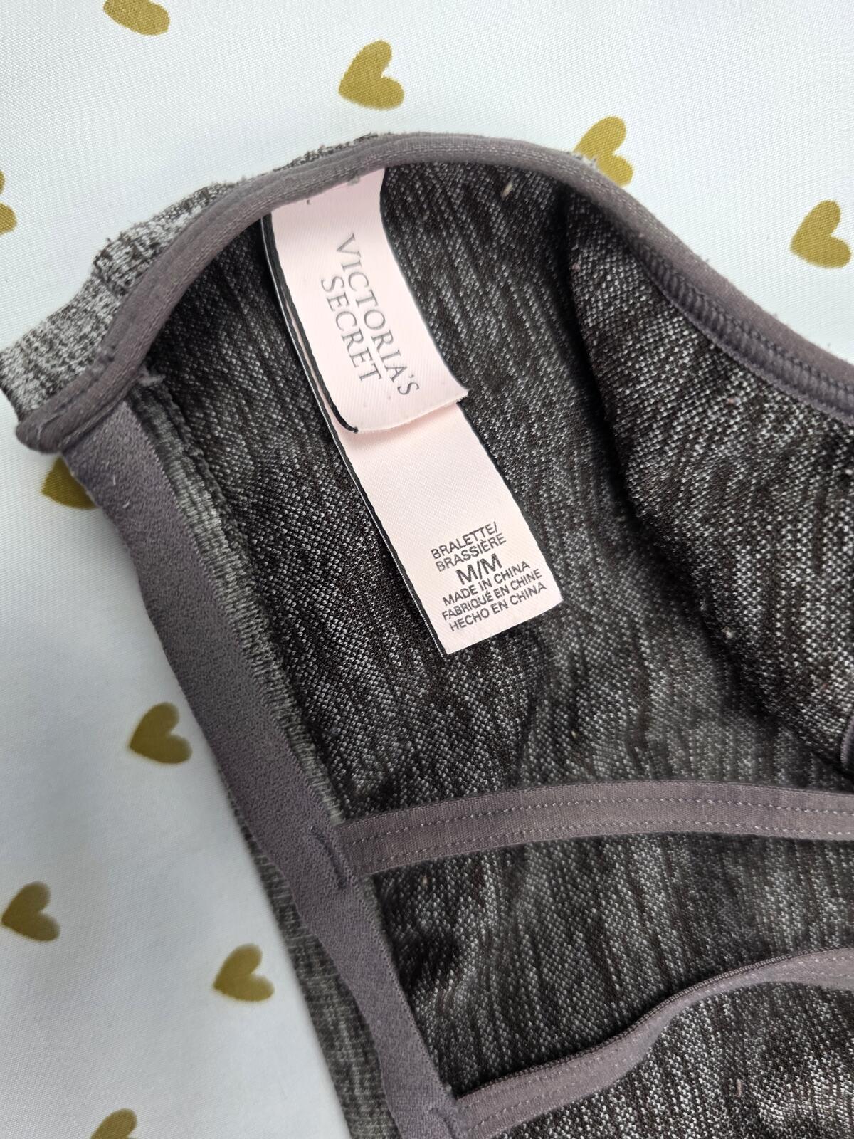 Victorias Secret  Stretch Comfy Bralette Bra Top Tank Medium Caged Strappy
