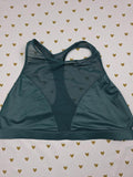 Victorias Secret Pink High Line Green SPORTS BRA Large Bralette Bra Top Tank
