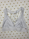 Victorias Secret Pink Blue Lacey Strappy Small Bralette Bra Top Tank