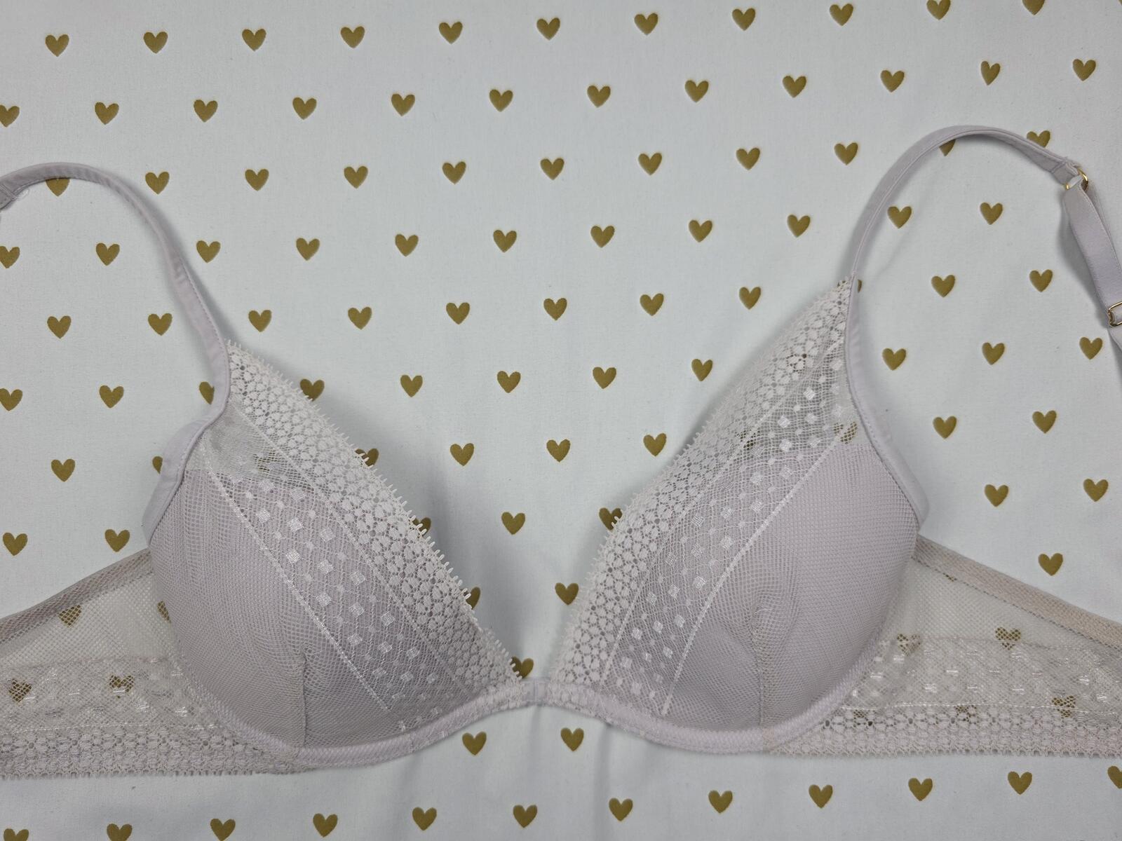 Victorias Secret INCREDIBLE Bra Plunge Lace Sexy 34C
