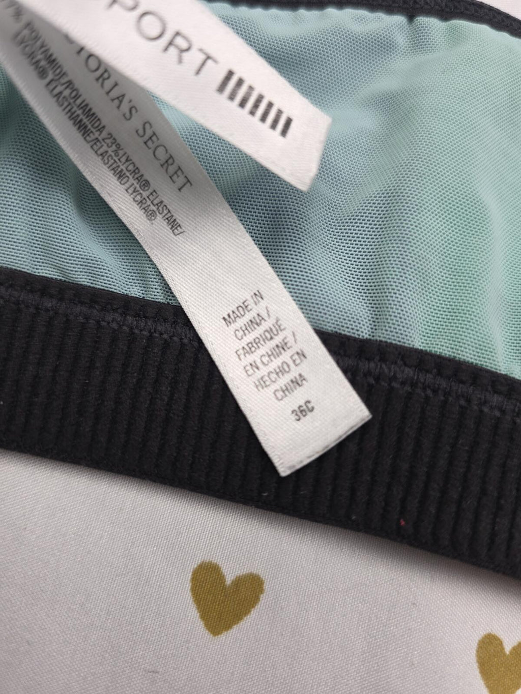 Victorias Secret SPORTS BRA 36C Front Close Exercise Support Tank Top
