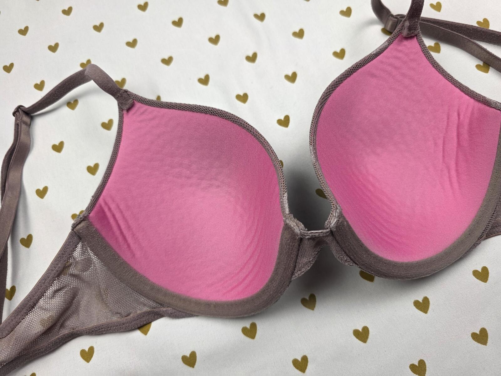 Victorias Secret PINK Polka Dot 32C Wear Everywhere T Shirt Bra
