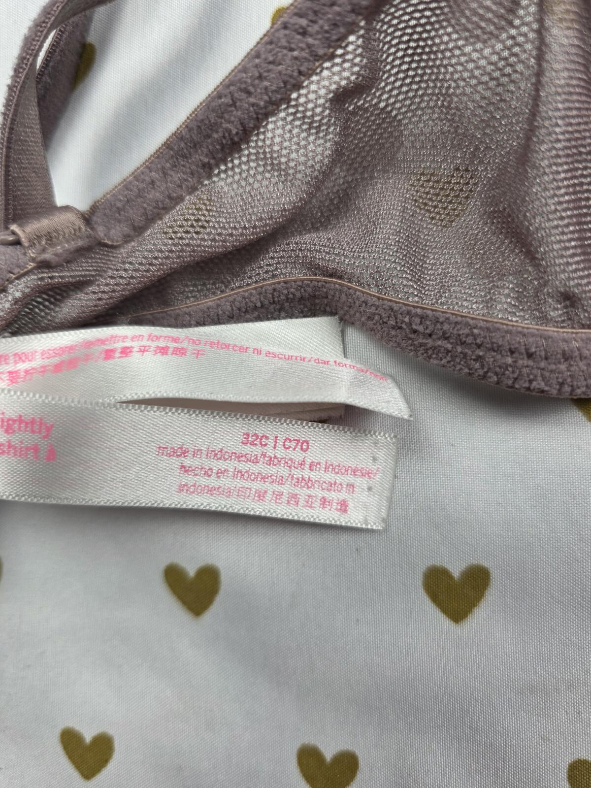 Victorias Secret PINK Polka Dot 32C Wear Everywhere T Shirt Bra