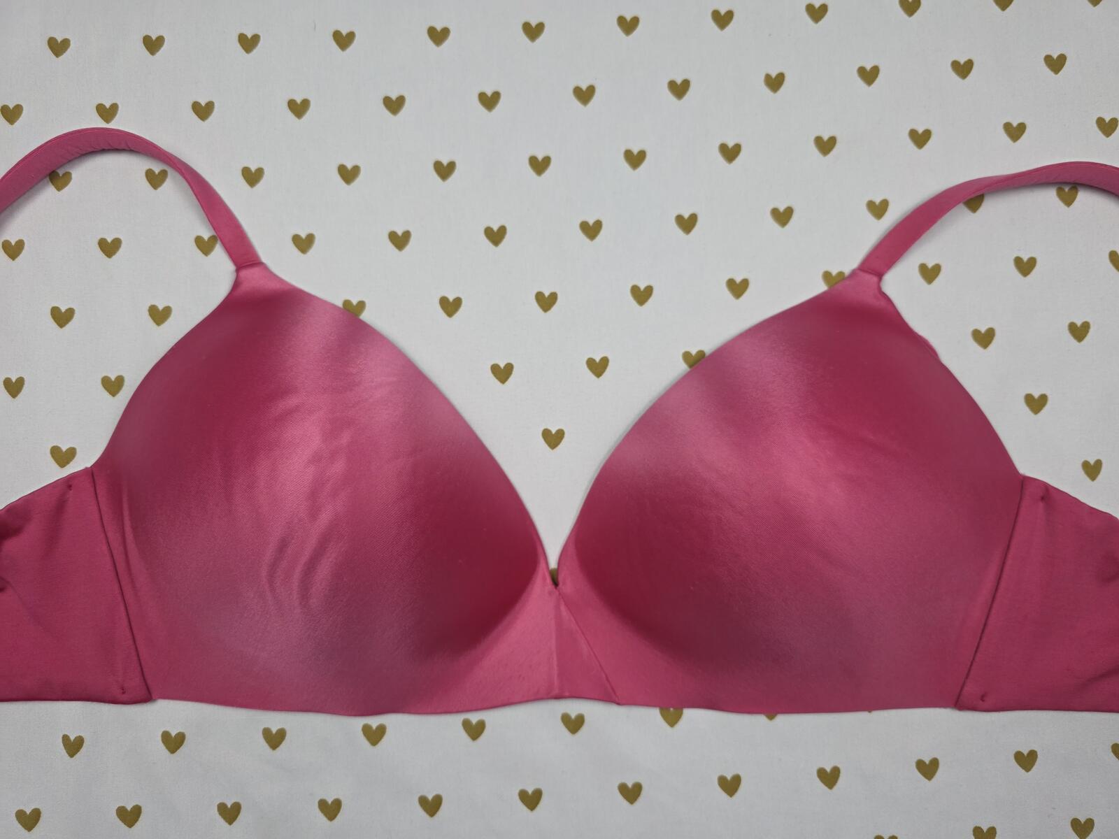 Victorias Secret Pink PERFECT ONE Lined No Wire Wireless Bra 36D