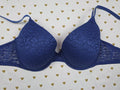 Victorias Secret PINK Bling Strap Studded leopard cheetah Bra Push Up 38C