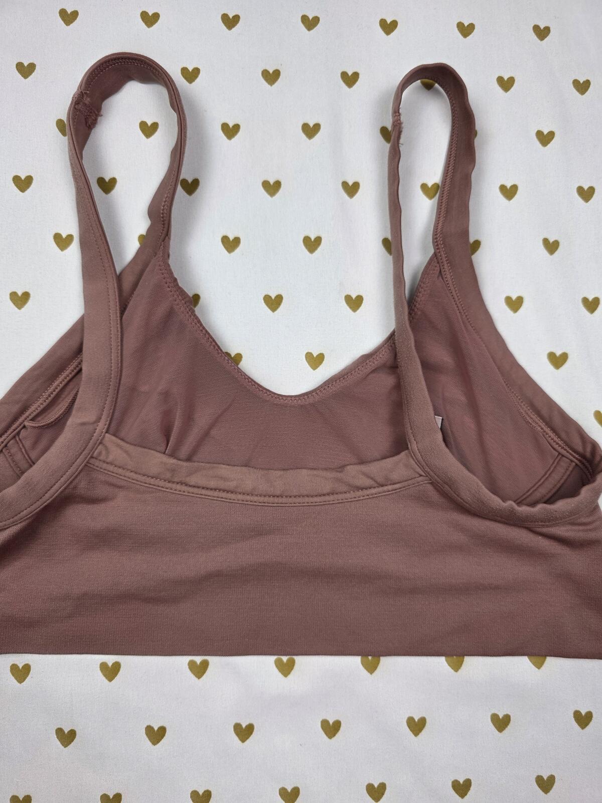 Victorias Secret Brown Soft Comfortable small Bralette Bra Top Tank