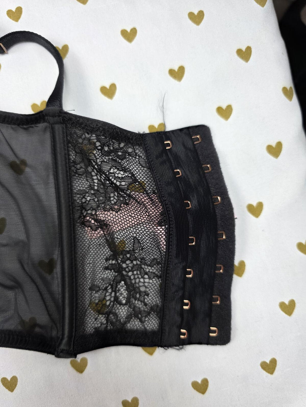 Victorias Secret Dream ANGELS Black Medium Sexy Bralette Bra Top Tank