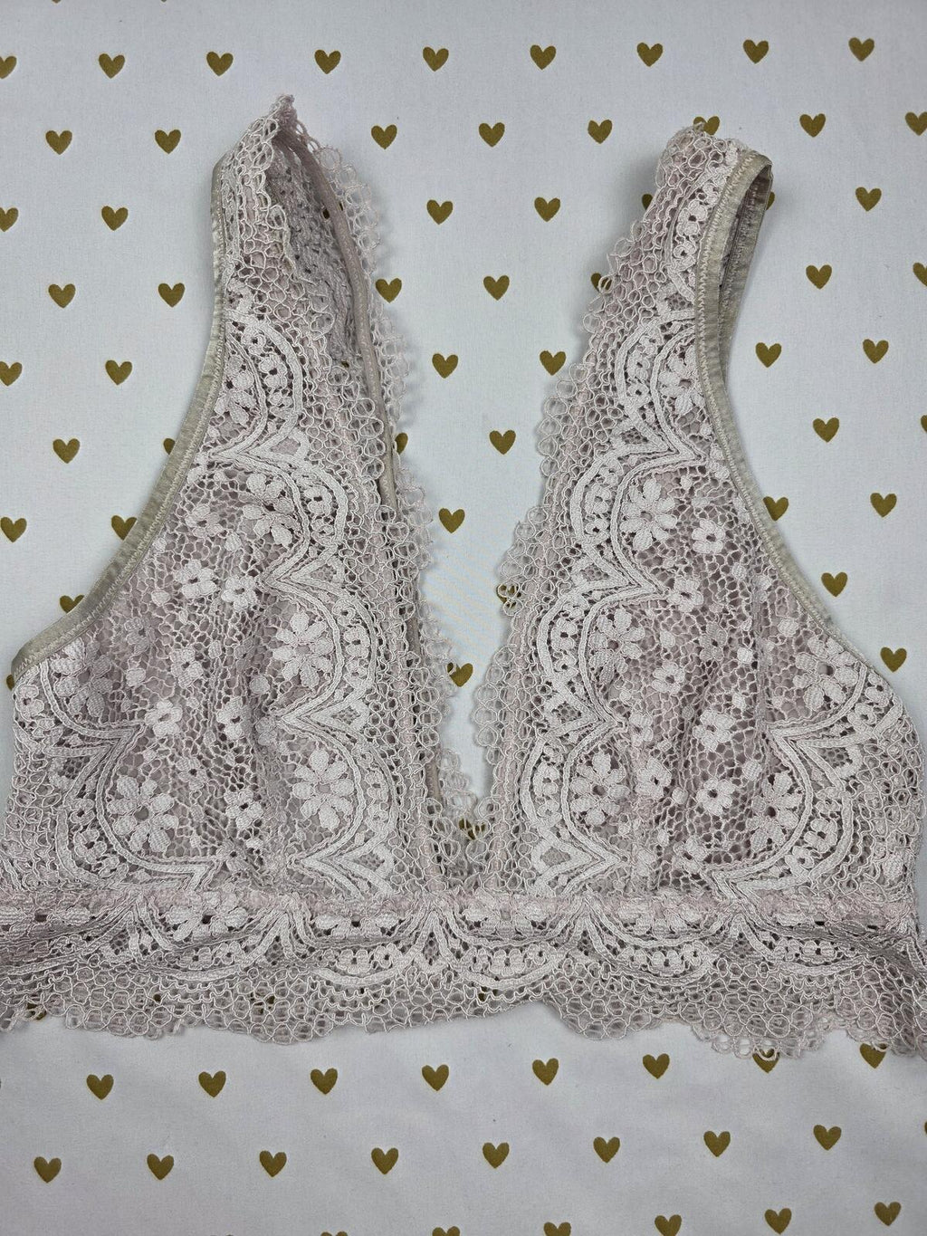 Victorias Secret Lacey Comfy stretch Large Bralette Bra Top Tank