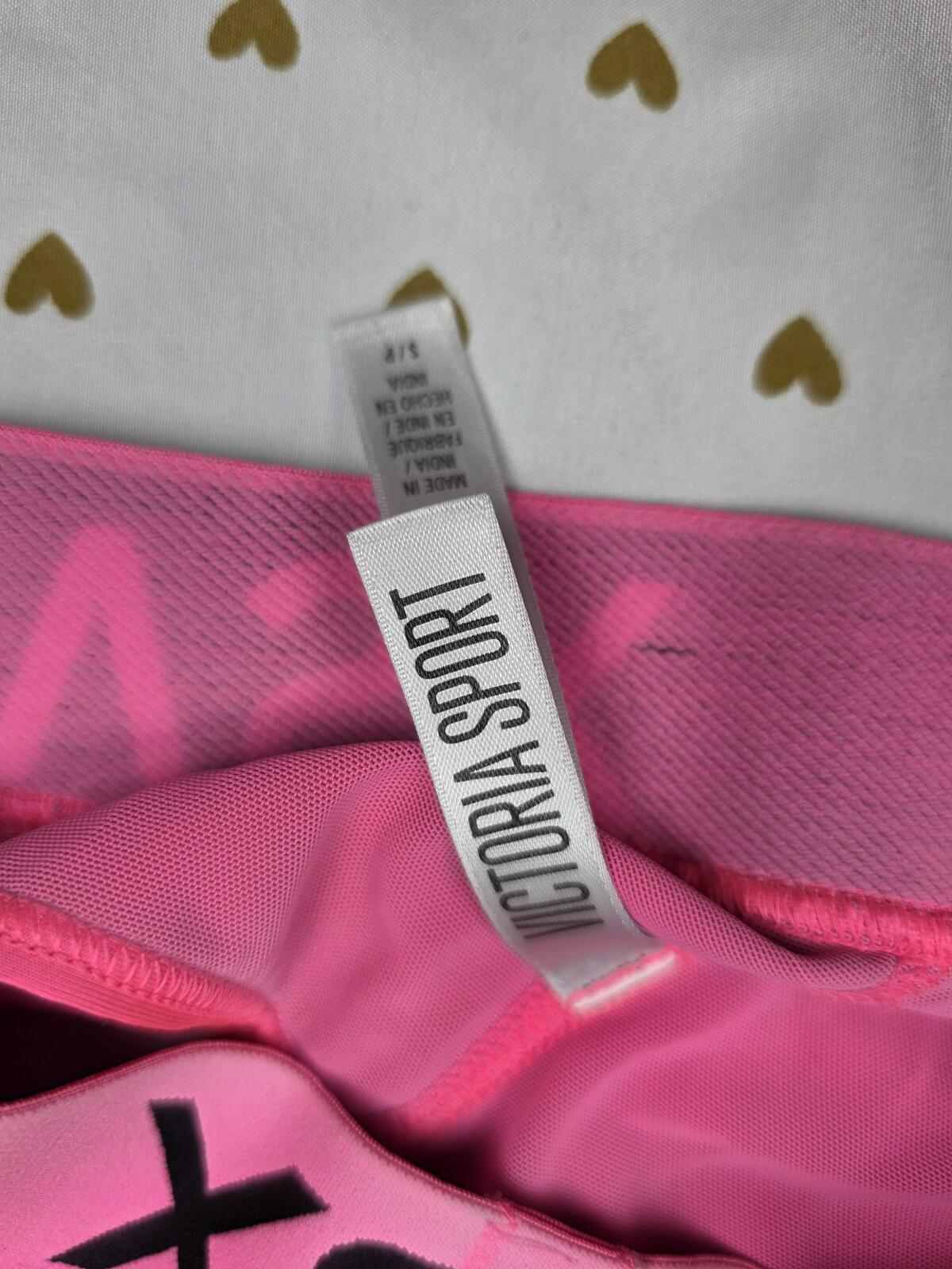 Victorias Secret VSX Hot PInk SMALL SPORTS BRA Bralette Bra Top Tank