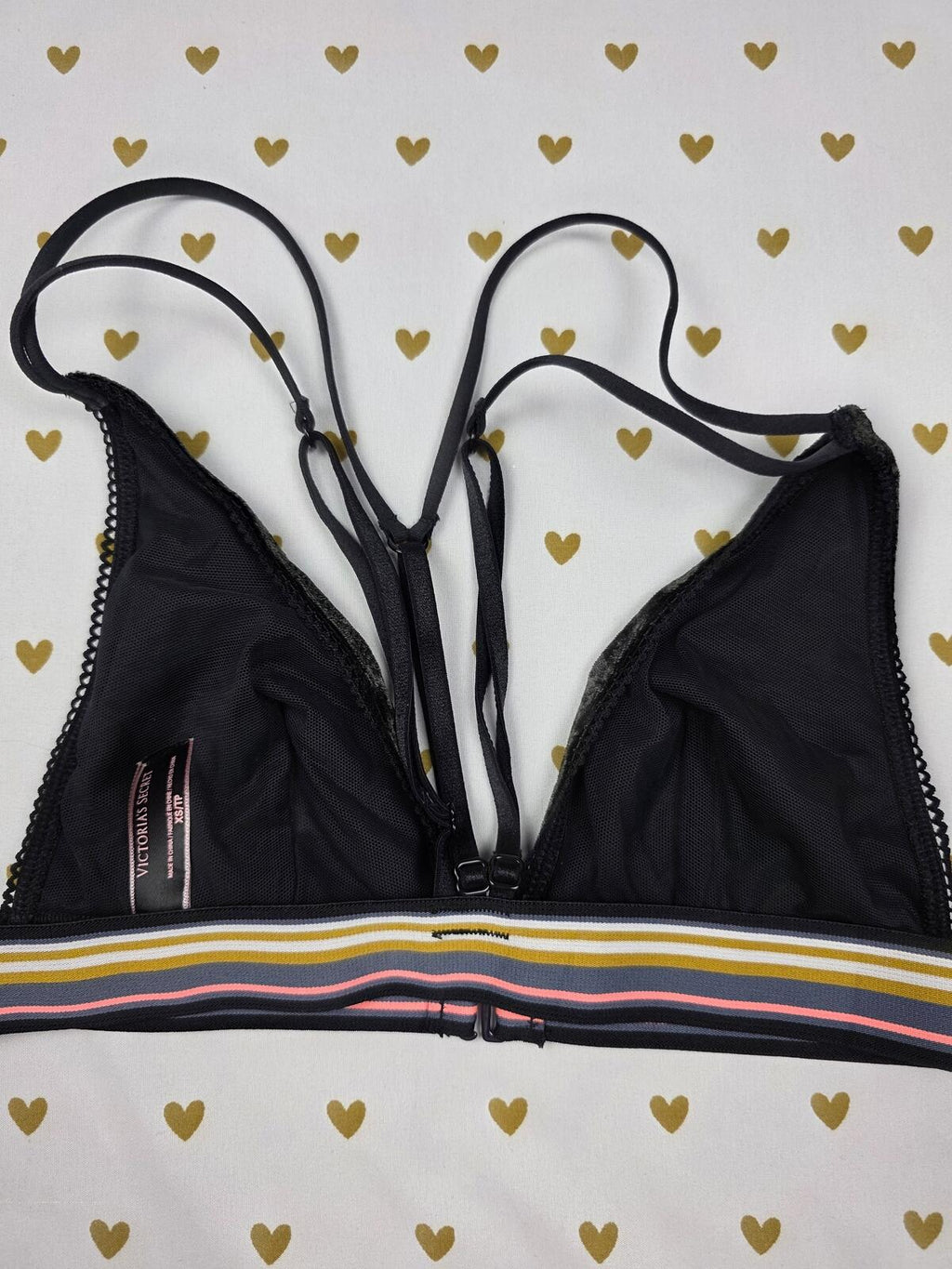 Victorias Secret Velvet Sexy Triangle XS Bralette Bra Top Tank