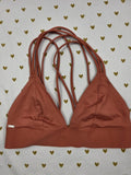 Victorias Secret Pink XS Caged Strappy Bonded Bralette Bra Top Tank