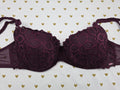 Victorias Secret PINK Maroon Date Push Up Bra 32DD