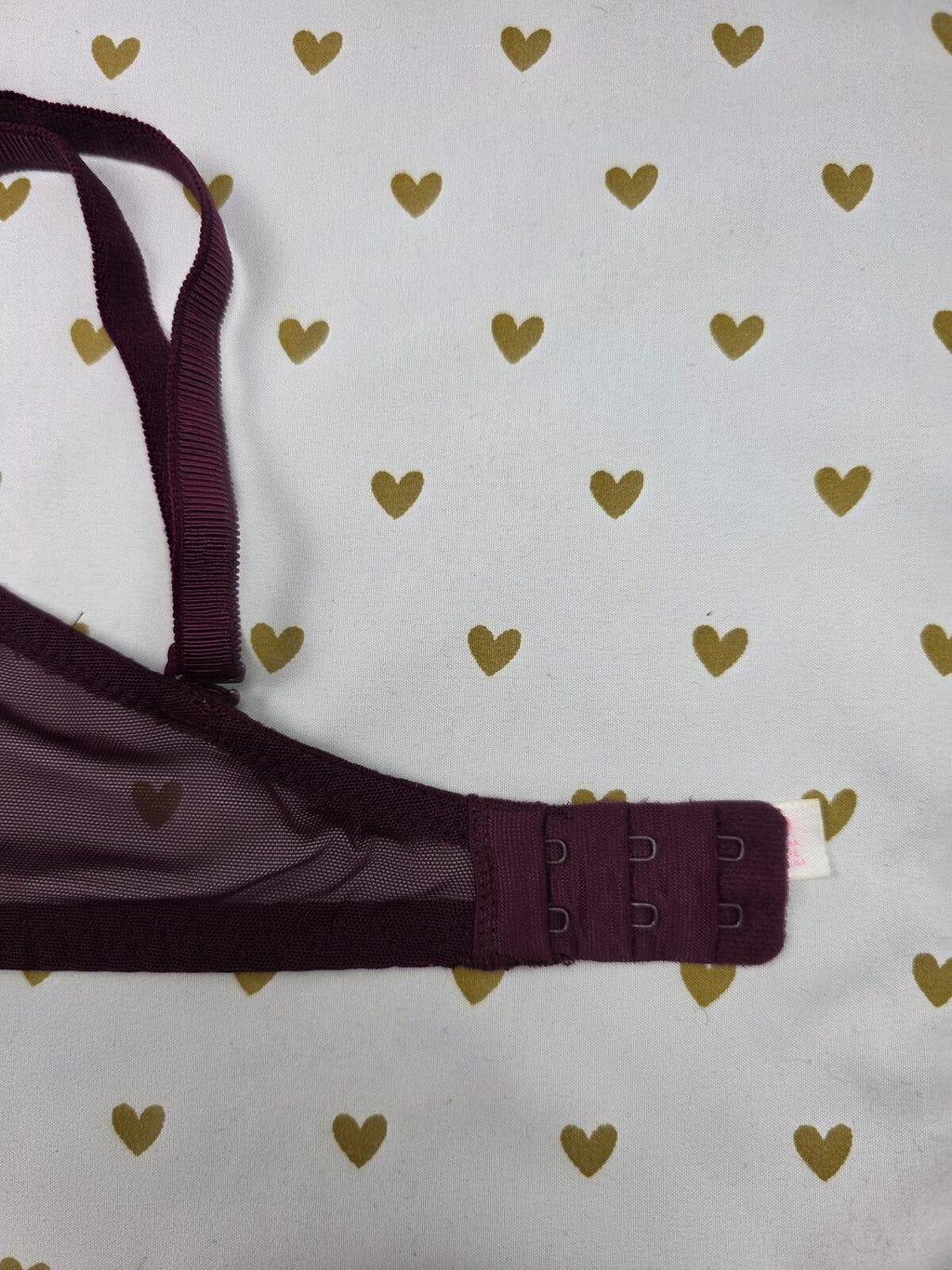 Victorias Secret PINK Maroon Date Push Up Bra 32DD
