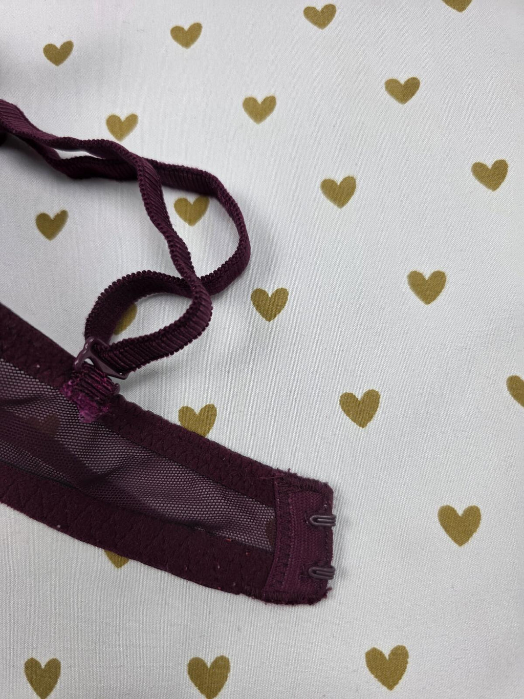 Victorias Secret PINK Maroon Date Push Up Bra 32DD