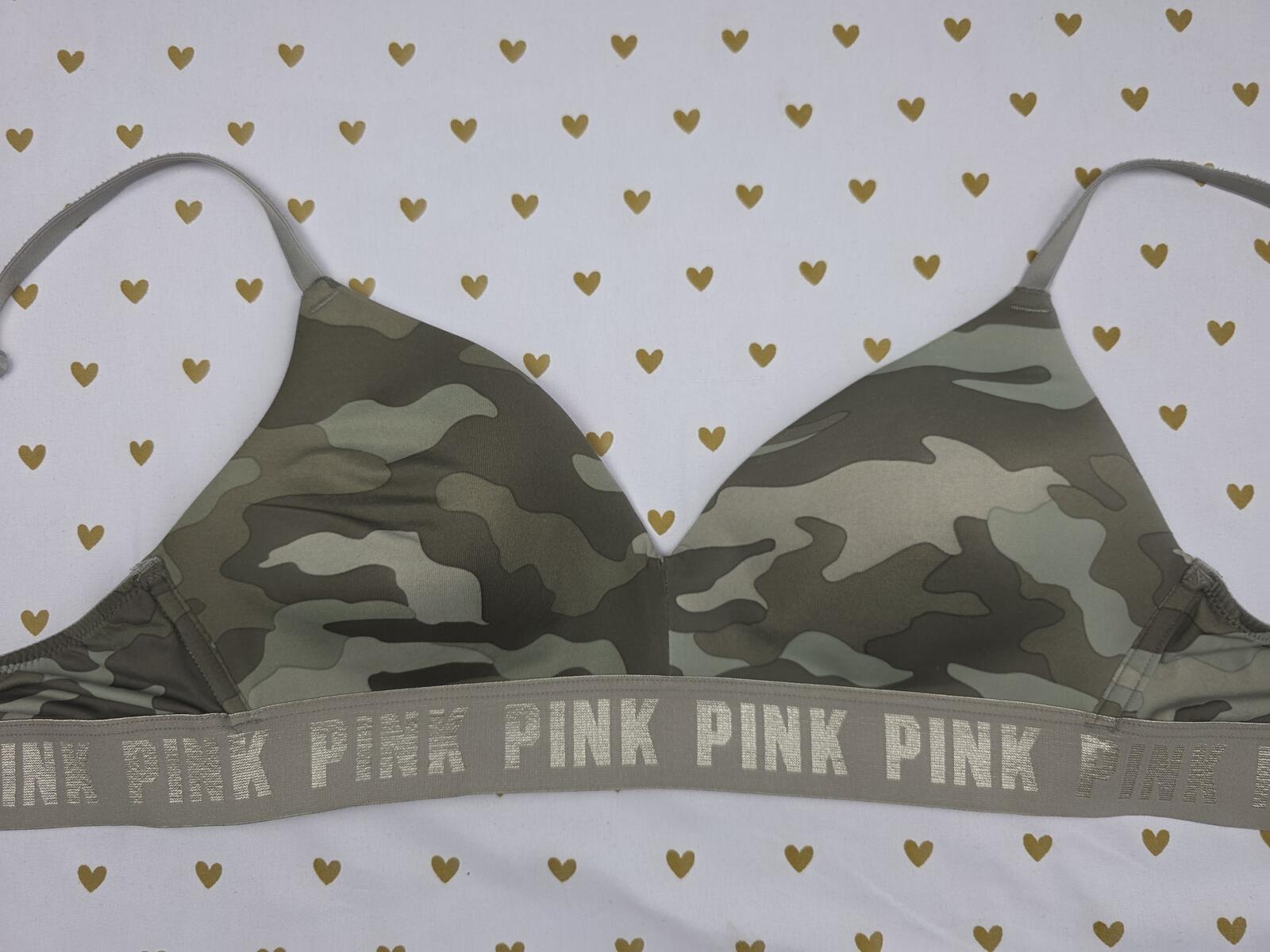 Victorias Secret PINK Camo Camouflage wireless 36B Wear Everywhere bra [COPY]