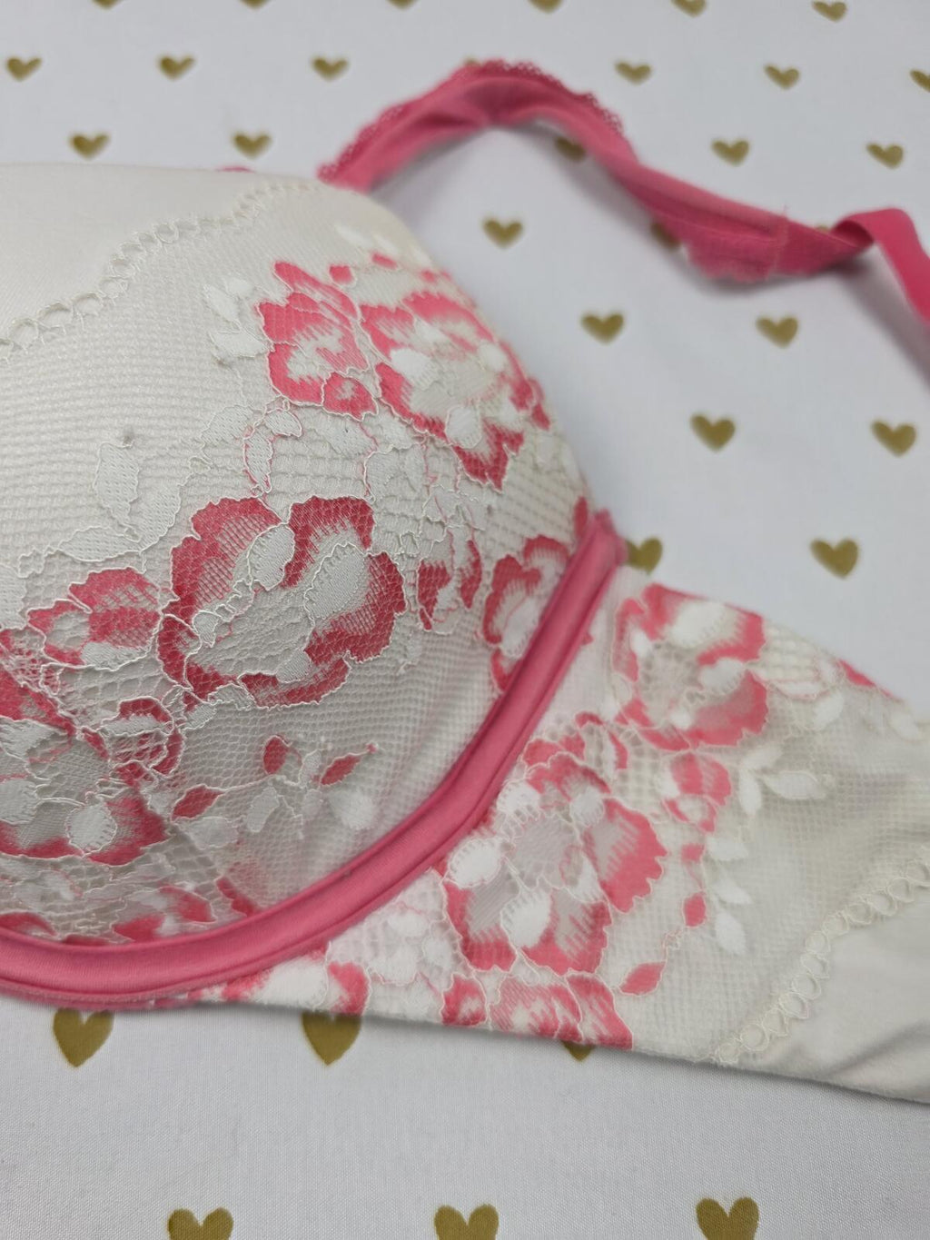 Victorias Secret Body By Perfect Shape Bra Red Lace 34D
