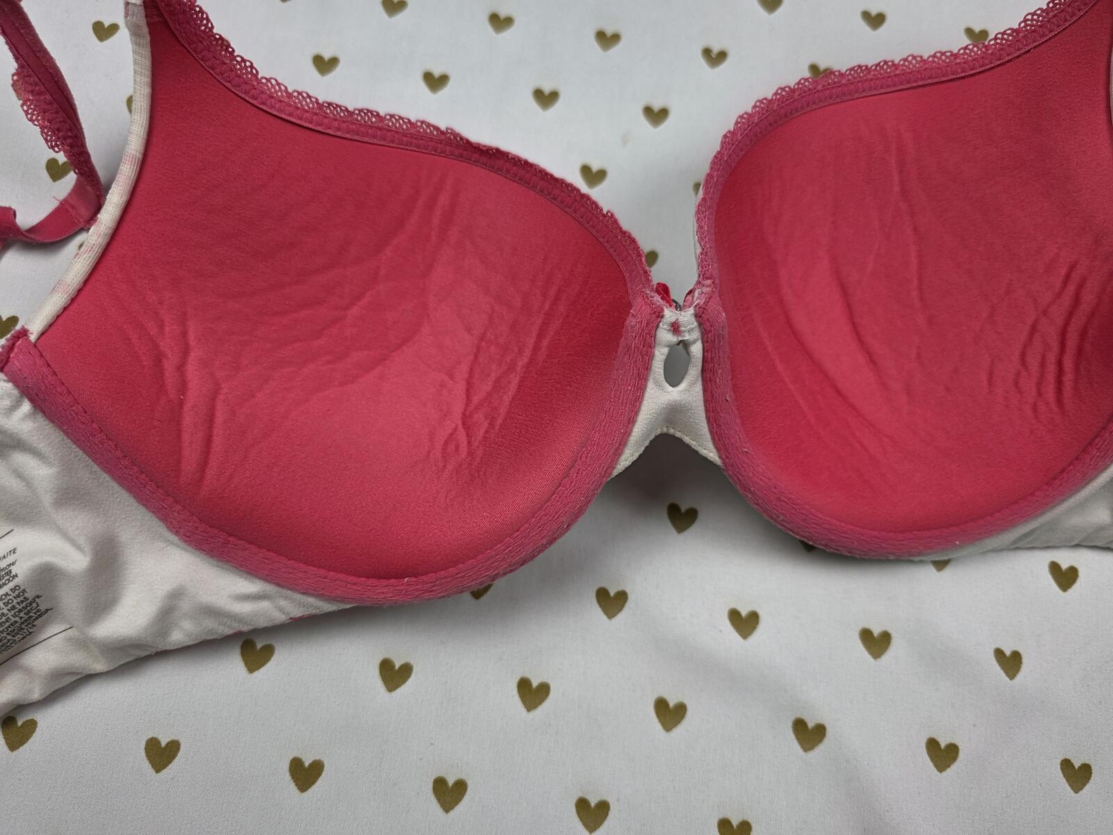 Victorias Secret Body By Perfect Shape Bra Red Lace 34D