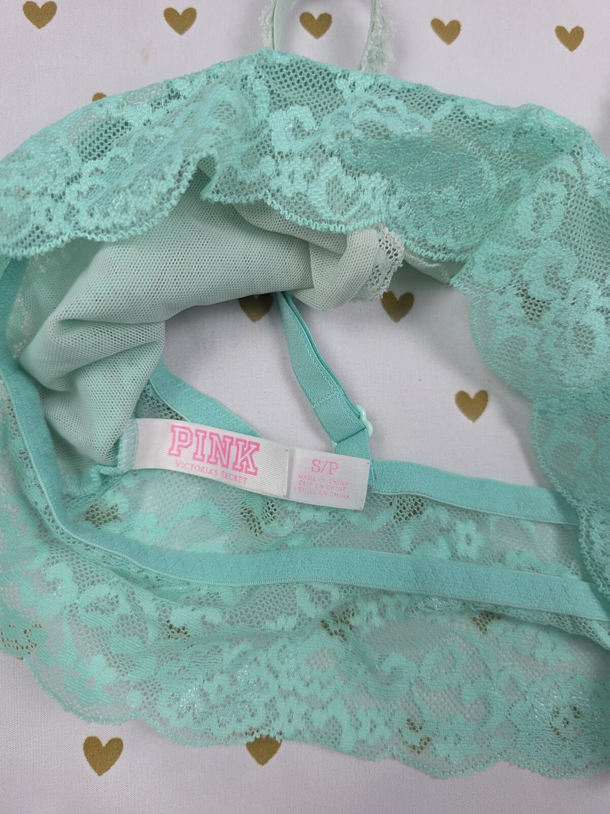 Victorias Secret Pink Gradient  lace Small Bralette Bra Top Tank