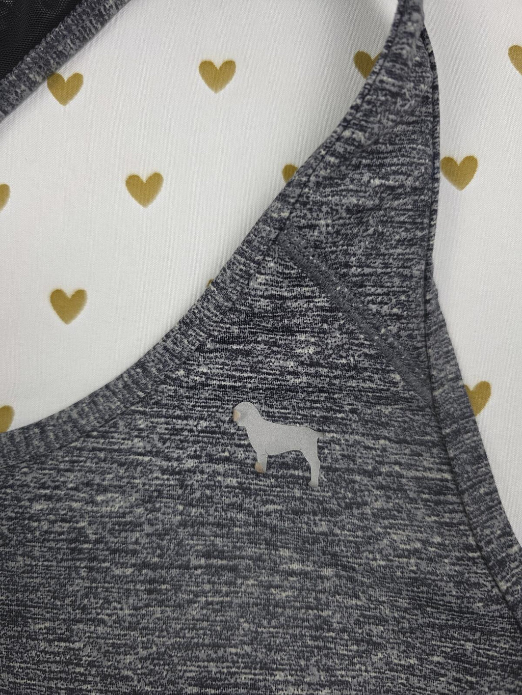 Victorias Secret Pink Large Grey Sports bra Bralette Bra Top Tank