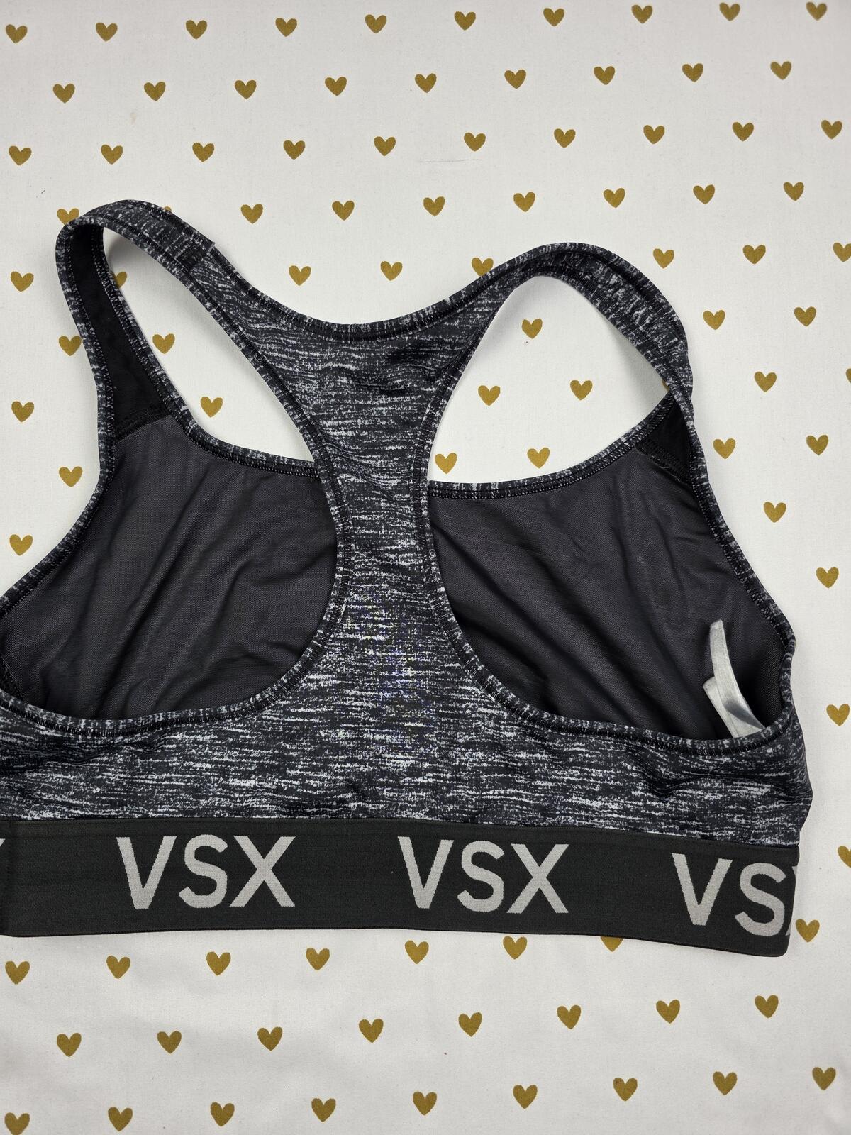 Victorias Secret VSX Sports Bra Large Grey Bralette Bra Top Tank