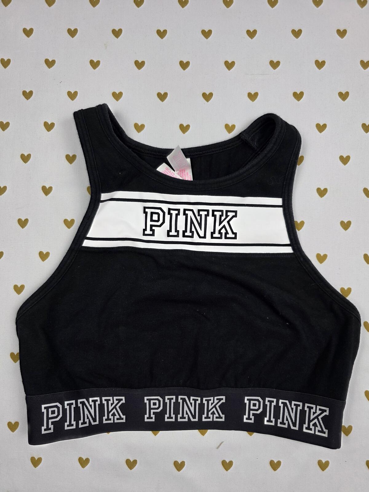 Victorias Secret Pink Logo sports Bra XS Bralette Bra Top Tank